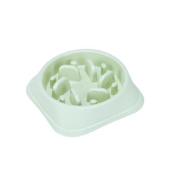 【商品説明】ゆっくり食べられるペット用の食器です。ワンちゃんの早食いを阻止して肥満防止に！一気に食べ過ぎる事による喉詰まり防止にも。【商品仕様】カラー　ライトグリーンエサ入れ 早食い防止 犬 フードボウル 餌入れ 食器 ペット エサ おやつ...