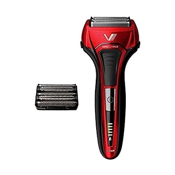 他サイト： 泉精器製作所 イズミ IZF-V579ーR-EA  電気シェーバー レッド ソリッドシリーズ 5枚刃 往復式 本体丸洗い (替刃 + 1個付)の商品画像