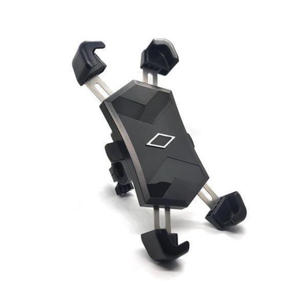 【商品説明】簡単に取り付けができる自転車用スマホホルダー。工具等不要で簡単に取り付けすることができます。使い方も簡単でワンタッチでスマートフォンを固定してくれます。【商品仕様】カラー　ブラック自転車 スマホ ホルダー スタンド オートバイ ...