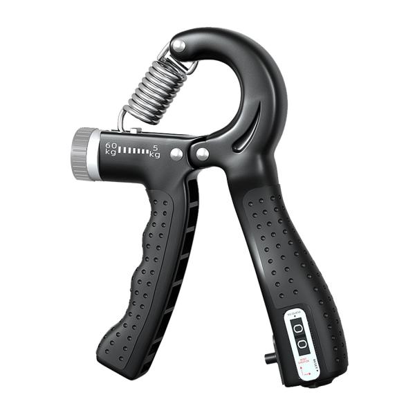 【商品説明】・タッチすることで回数を自動記録してくれるカウンター付きで、トレーニングの回数が一目瞭然でわかります。・ダイヤルで10〜60kgの強度調整ができます。・快適な握り心地のグリップで、強靭なステンレスバネを採用。　何度使用しても緩む...
