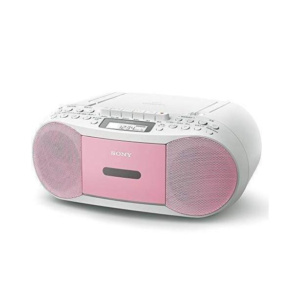 ソニー CFD-S70 P ピンク CDラジカセ レコーダー FM AM ワイドFM対応 