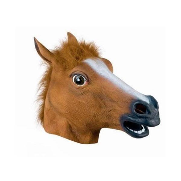 【商品説明】とてもリアルな仕上がりの！馬のマスク！！付けた瞬間！！大地を駆け巡る馬の気分に！パーティや仮装イベント・ハロウィンなどで大活躍すること間違いなしの商品です。馬のマスク 馬 マスク 被り物 江南スタイル コスチューム 大人用サイズ...