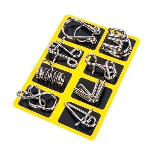 【商品説明】・大人も子供も楽しめる知恵の輪8点セットです。ちょっとしたスキマ時間を使って楽しく脳トレができます。・遊び方は簡単!!2つのリングを力を入れずに外せれば成功です!!・楽しく遊べて頭の運動になります。・お子さまの勉強や教育に。大人...