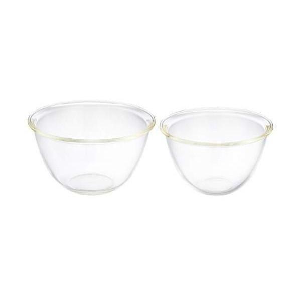 ハリオMXP-2606 耐熱ガラス ボウル 2個セット 1500/2200ml 日本製  HARIO||