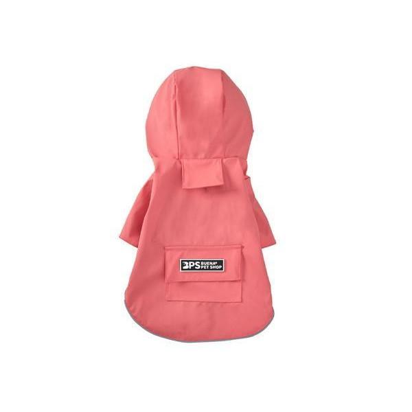 犬 レインコート ピンク L レイングッズ 小型犬 カッパ フード付き