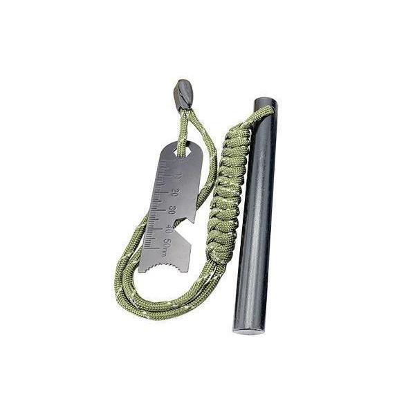 【商品説明】・火をおこすためのファイヤースターターです。・アウトドアやサバイバル時などに1本あると便利です。・発火しやすいマグネシウム製になっています。・栓抜き付きでビールなどの蓋を開けることができます。【商品仕様】素材 マグネシウム合金フ...