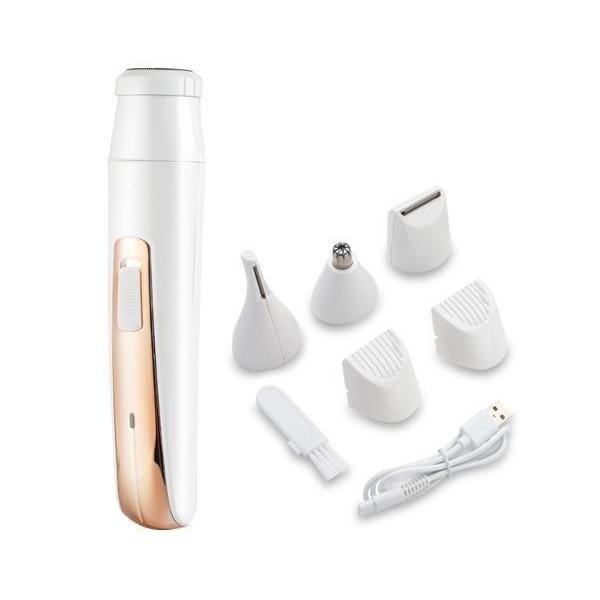 【商品説明】・1台で4つの機能で使用できるシェーバーです。・アタッチメントを変えることでボディシェーバー、フェイスシェーバー、眉毛カッター、鼻毛カッターとして使用できます。・USB充電式なのでコードレスで使用でき、PCやモバイルバッテリーな...