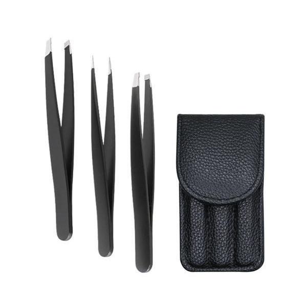 【商品説明】用途によって使い分けできる毛抜き３種セット。先細／先平／ピンセット　の３種入り。旅行や出張に持って出かけるのに便利なケース付き。さびにくく丈夫なステンレス製。ステンレス製 毛ぬき 3本セット 眉毛 産毛 お手入れ メンズ レディ...