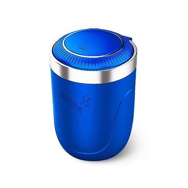 【商品説明】・ワンプッシュで開く車載用灰皿・蓋を開けるとLEDが点灯！夜間の使用もOK！・火消し穴付きなので消し忘れも安心です。・蓋を回せば外れるので水洗いも可能！・内部は耐火性・高温耐性・耐食性の強いメタルライナー【商品仕様】カラー ブル...
