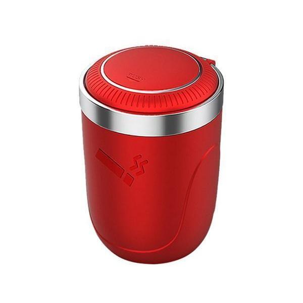 【商品説明】・ワンプッシュで開く車載用灰皿・蓋を開けるとLEDが点灯！夜間の使用もOK！・火消し穴付きなので消し忘れも安心です。・蓋を回せば外れるので水洗いも可能！・内部は耐火性・高温耐性・耐食性の強いメタルライナー【商品仕様】カラー レッ...