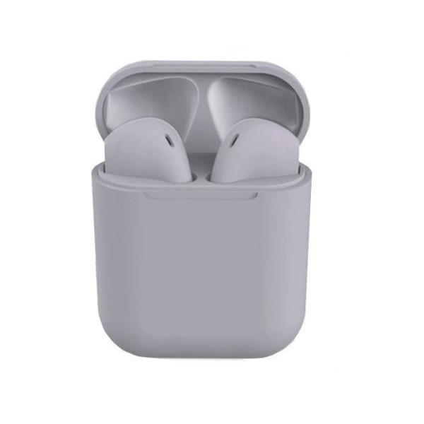 2個セット イヤホン ワイヤレス グレー bluetooth i12 ブルートゥース