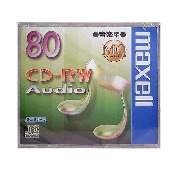 maxell CDRWA80MQ.1TP 音楽用 CD-RW 80分 1枚 10mmケース入 CDRWA80MQ1TP マクセル