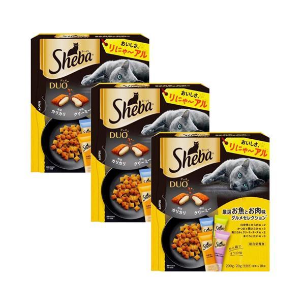他サイト： 3個セット シーバデュオ 厳選お魚とお肉味グルメセレクション 200g キャットフードの商品画像
