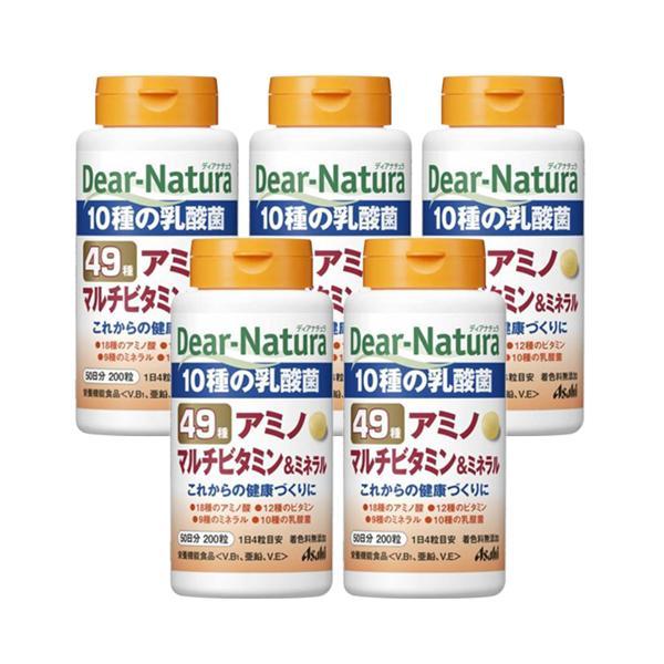 5個セット アサヒ ディアナチュラ 49アミノ マルチビタミン&ミネラル 200粒