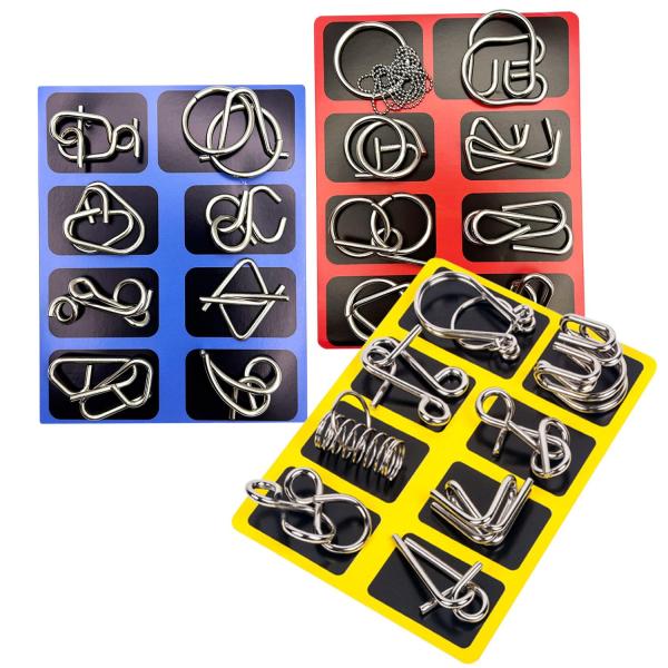 【商品説明】・複数の難易度からなる8種の金属パズルがセットに。思考力・集中力・発想力を鍛える最適なアイテム。・手を動かして脳を刺激することで、リラックス効果やストレス発散にも。仕事や勉強の合間に最適。・お子様の知育、大人の脳トレにも幅広く活...