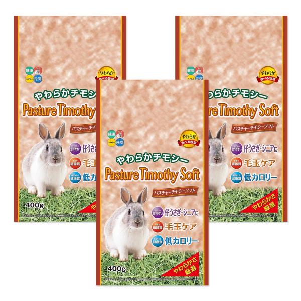 他サイト： 3個セット ハイペット パスチャーチモシーソフト 400g 牧草 ウサギ うさぎ 小動物の商品画像