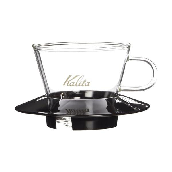 他サイト： カリタ 05045  ガラスドリッパー 155 ウェーブシリーズ コーヒードリッパー 1~2人用 ブラック コーヒー Kalitaの商品画像