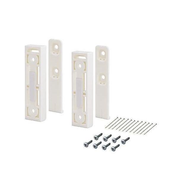 2個セット 平安伸銅工業  KXO-210 ホワイト LABRICO DIY収納パーツ ナゲシレール ブラケット