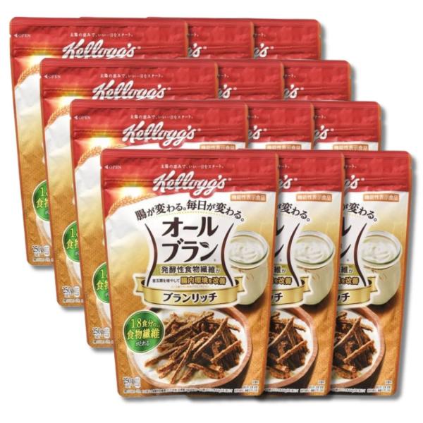 12個セット ケロッグ オールブランブランリッチ 250g