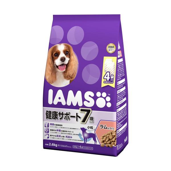 他サイト： マースジャパン アイムス ドッグフード 7歳以上用 健康サポート 小粒 ラム&amp;ライス シニア犬用 2.6kg ドライフード IAMS MARSの商品画像