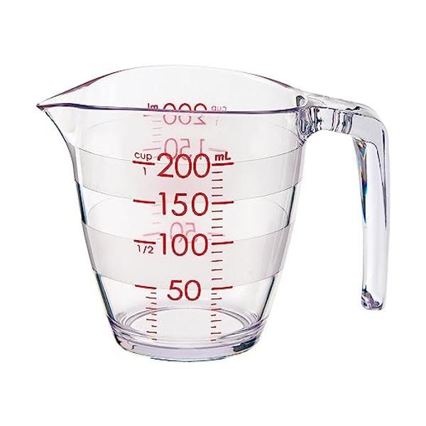他サイト： マーナ K649CL 目盛りが見やすい 計量カップ 200ml クリア marnaの商品画像