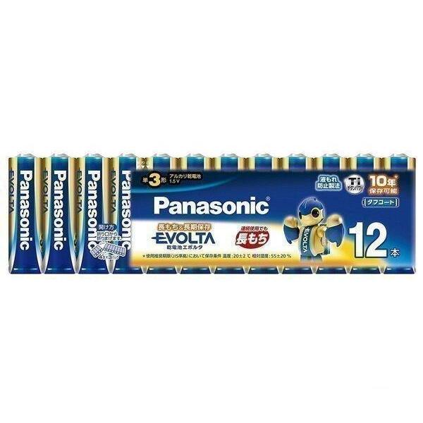 Panasonic LR6EJ/12SW パナソニック LR6EJ12SW EVOLTA エボルタ 単3形 アルカリ乾電池 12本 パック  :FK6667:LARGO Yahoo!店 - 通販 - Yahoo!ショッピング