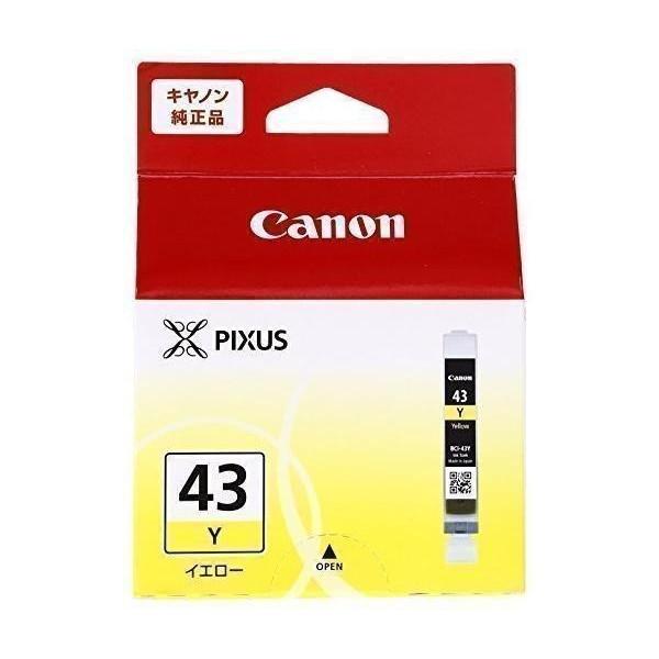 未使用 キヤノン BCI-43 純正インクカートリッジ Canon 純正インクカートリッジ BCI-43 イエロー BCI-43Y : LARGO Yahoo