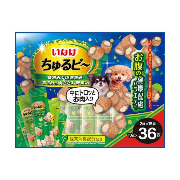 他サイト： いなば ちゅるビ〜 お腹の健康配慮バラエティ 10g×36袋 犬用の商品画像