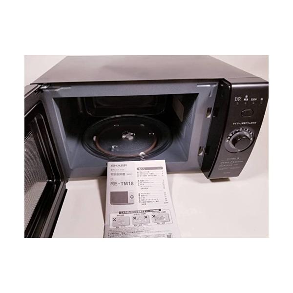 SHARP シャープ 電子レンジ 18L ブラック系SHARP RE-TM18-B