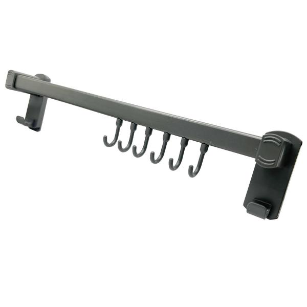 【商品説明】・厚くて幅広のフックで重いものも掛けられます・防錆加工で油汚れも簡単に落とせます・お玉・フライ返し・鍋ふた掛けに・おしゃれな省スペース収納・キッチン用品整理整頓に最適【商品仕様】アルミ+ABS製稼働フック6個ワイドフック2個