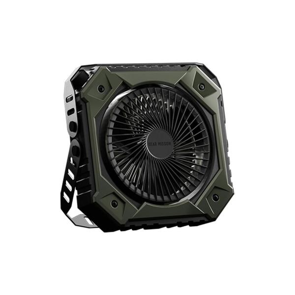 トヨトミ FM-GM14 (G) オリーブグリーン 充電式 ポータブル サーキュレーター ギアミッション アウトドア 扇風機 防水 首振り