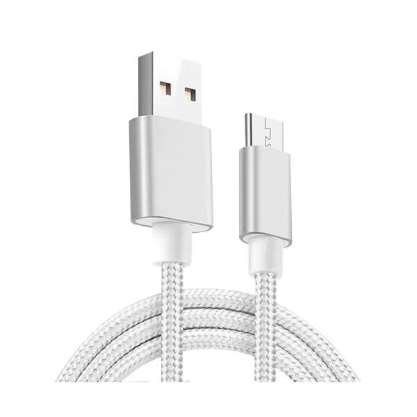 USB Type-Cケーブル 1.5m シルバー 急速 高品質 充電器 充電 ((S