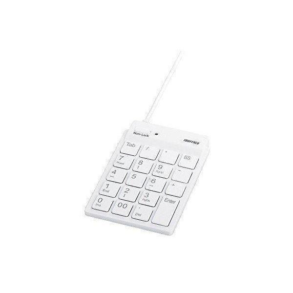 iBUFFALO スリムテンキーボード BSTKH08WH 送料無料