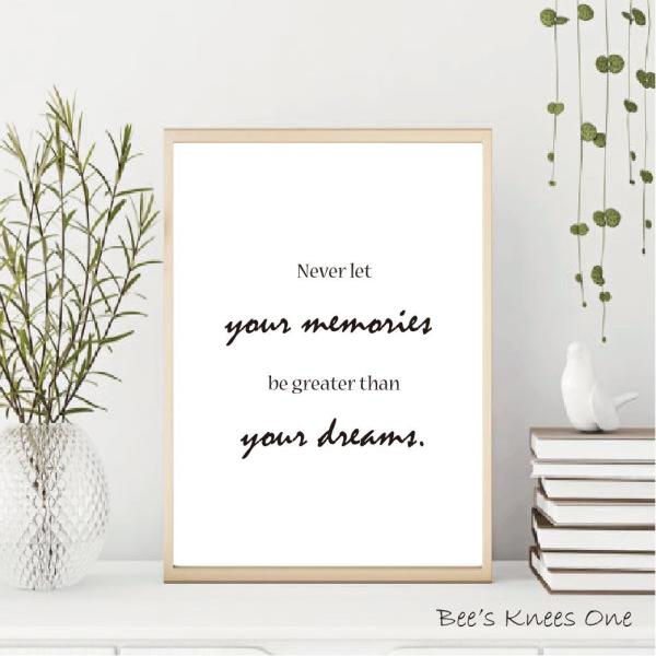 アートポスター『Your memories your dreams』 北欧 アートパネル ノルディック A5 A4 A3 A2 A1