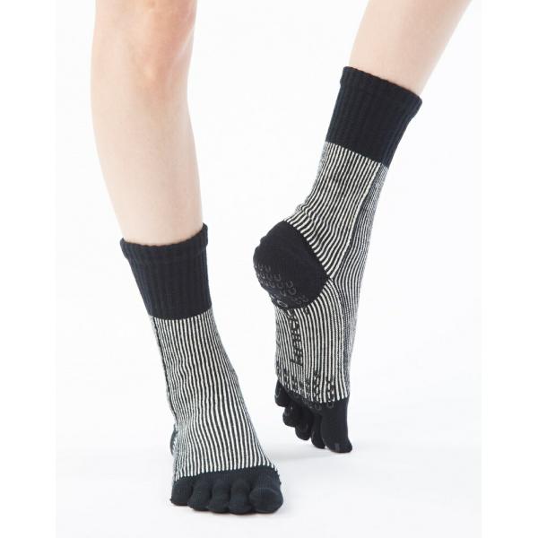 5�{�w�\�b�N�X �n�C�N���[ 23-25cm �I�[�K�j�b�N�R�b�g�� ����~�� 140206 RETRO �s���X�g���C�v ���� �ܖ{�w �C�� ���{�� �j�b�e�B�h knitido ���i�摜1