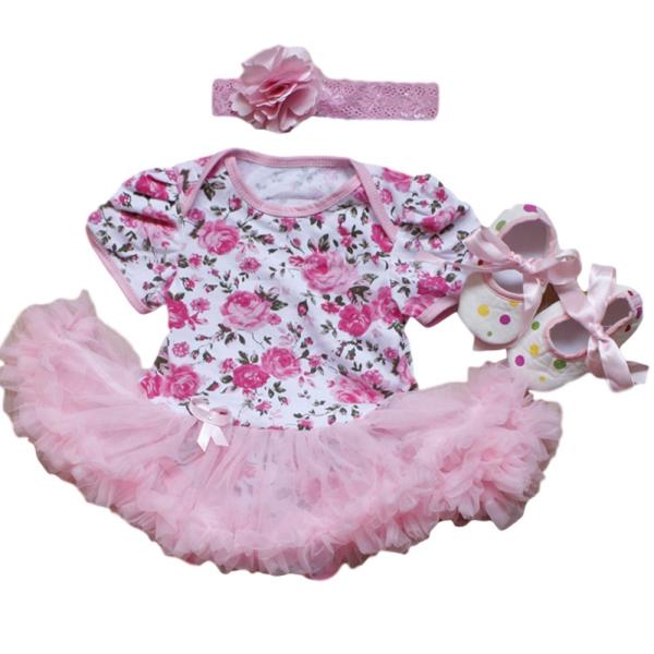 【メール便発送OK】【サイズ】0-3M(0-3ヶ月)。3-6M(3-6ヶ月) 。6-12M(6-12ヶ月)【素材】ロンパース：本体部分コットン97%　スパンデックス3% 　チュチュ・レース：ポリエステル　　春・夏向け素材ブーティ・ヘアバンド...