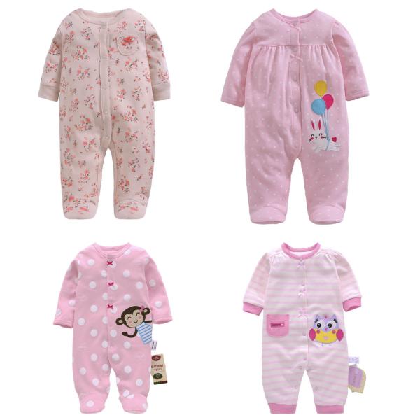 カバーオール・ロンパースの見切り品です。コットン100%　輸入品です。見切り品、サイズ不揃い在庫処分品のため、柄はすべて当店のお任せとなります。不良品以外の返品・交換は一切受け付けておりません。 予めご了承ください。画像以外にも多くの柄があ...