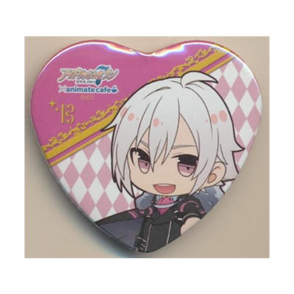 新品★アイナナ【九条天】マチアソビ★ハート型缶バッジ★ハート缶 アイドリッシュセブン×アニメイトカフェ トレーディングハート型缶