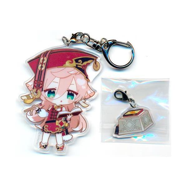 原神×SWEETS PARADISE岩華聚餐 ちびキャラアクリルキーホルダー 原神×SWEETS PARADISE -岩華聚餐- ちびキャラ トレーディングアクリル