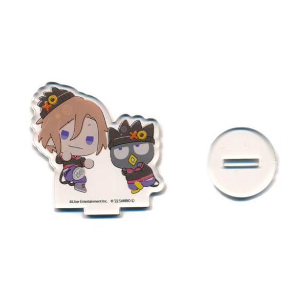 A3! 摂津万里 缶バッジ スタンドアクリルキーホルダー A3×Sanrio characters アクリルぷちスタンド ミニキャラ A&W 摂津万里