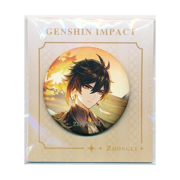 原神　鍾離　SEGA セガ　プライズ品　スクエア 缶バッジ lashinbangtsuuhan_l04714716