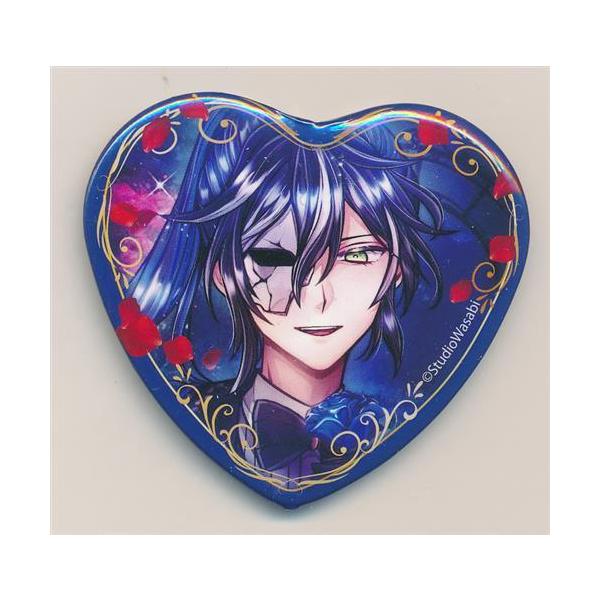 悪魔執事と黒い猫 ハート型キャラバッジコレクション(缶バッジ) Rose