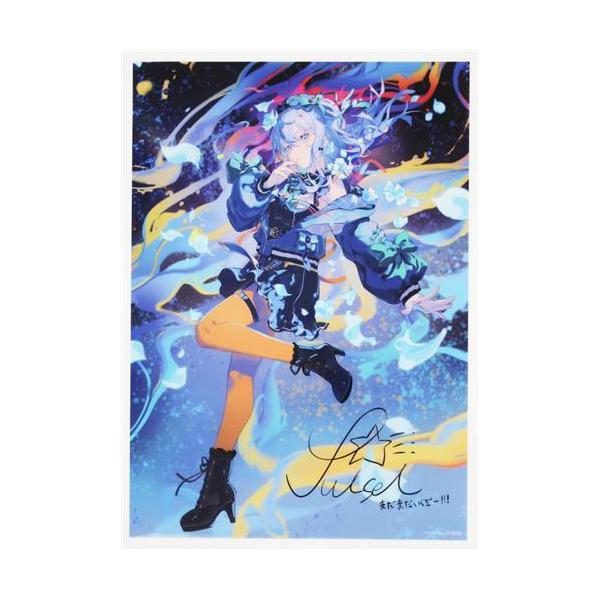 ホロライブ 複製サイン&コメント入りA3クリアポスター 星街すいせい