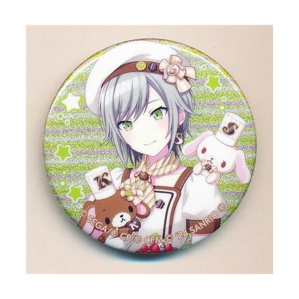 プロセカ 日野森志歩 サンリオ グリッター缶バッジ プロジェクトセカイ カラフルステージ×サンリオキャラクターズ