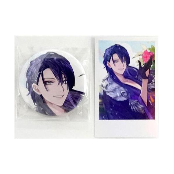 【4月末まで】長尾景 誕生日グッズ 缶バッジ チェキ にじさんじ 誕生日グッズ2024 缶バッジ&チェキ風カード 長尾景