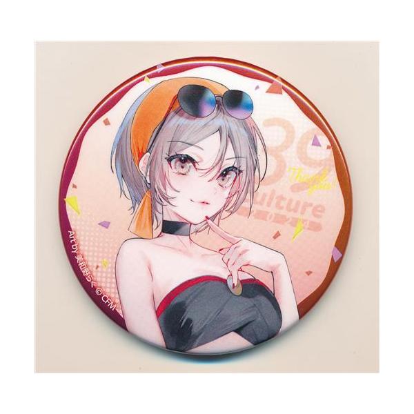 初音ミク 39Culture 2024 トレーディング 大き目メタリック缶バッジ