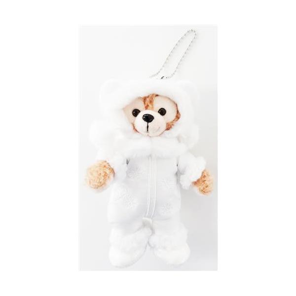 さ様/ダッフィー ぬいぐるみバッジ/ホワイトウィンタータイム