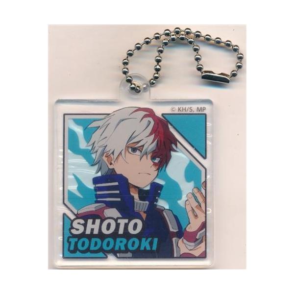 轟焦凍　アクスタ　アクリルキーホルダー　ヒロアカ　アクリルプレート　ストラップ 僕のヒーローアカデミア × 100円ショップ アクリルキーホルダー