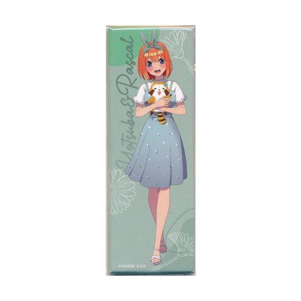 映画 五等分の花嫁×あらいぐまラスカル×HICUL ロングスクエア缶バッジ 中野四葉