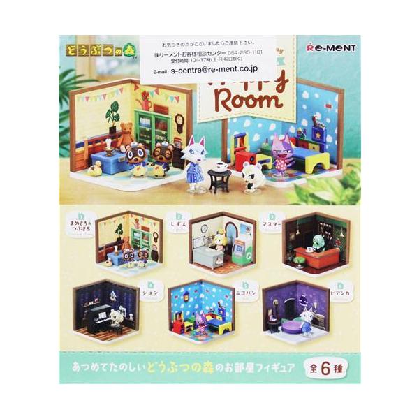 新品未開封　どうぶつの森 ハッピールーム フィギュアセット　フルコンプ　大人買い 送料無料 リーメント どうぶつの森 ハッピールーム Happy Room BOX 全6